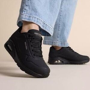 Skechers Uno Black Sneakers 6.5w